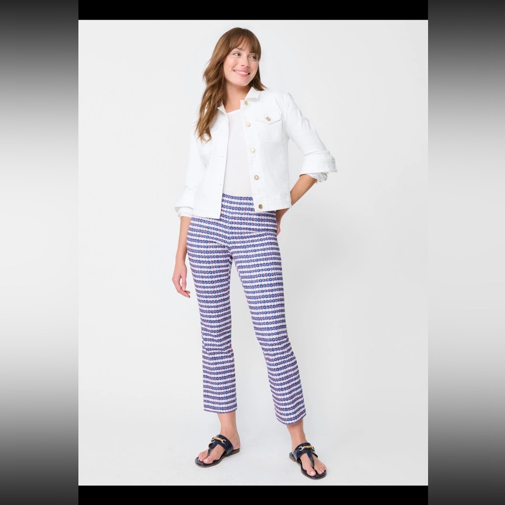 J. McLaughlin Ivy Pants in Aberdeen geo print size 2